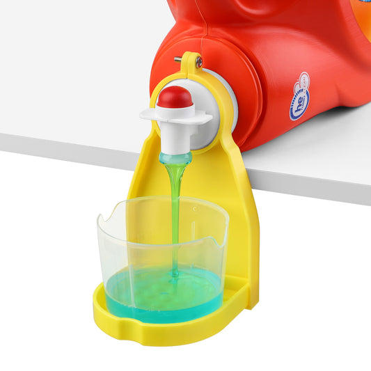 Laundry Soap Tray Catcher - Laundry Detergent Cup Holder & Drip Tray Catcher to Prevent Mess, Laundry Station Detergent Gadget Keep Room Tidy with Hex Wrench to 【1 Pack Yellow】